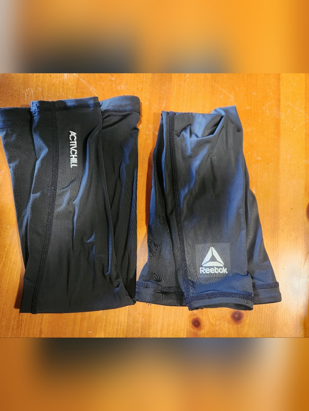 Reebok Black ActiveChill Compression Leg Sleeves